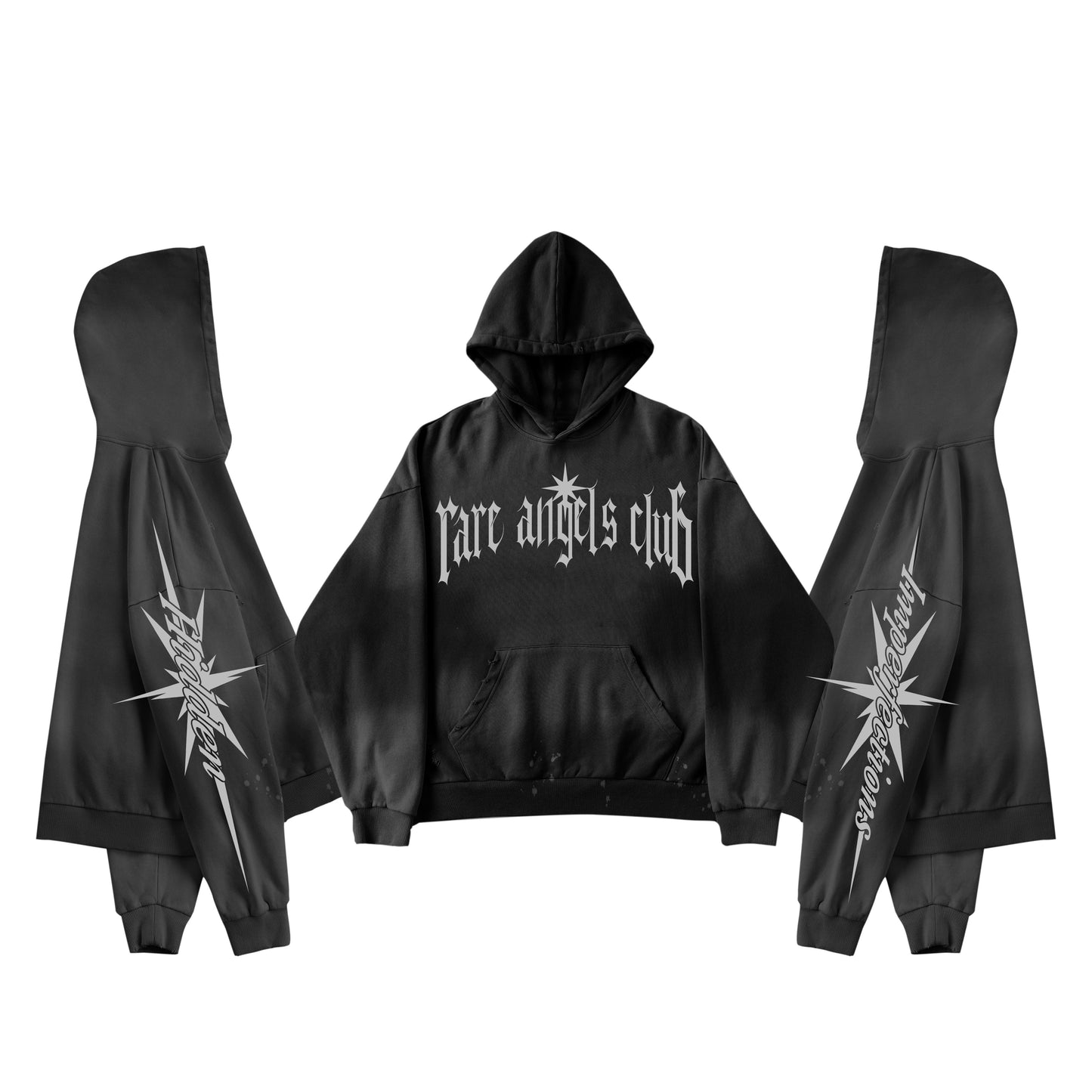 Black Hidden By Imperfections hoodie