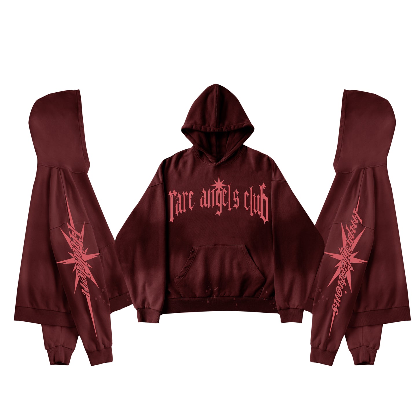 Maroon Hidden By Imperfections hoodie